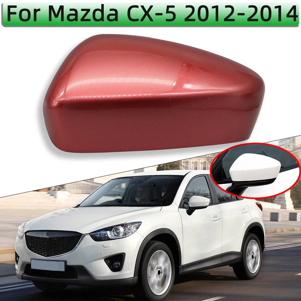Para Mazda CX5 CX-5 2012 2013 2014 cubierta de espejo lateral tapa de espejo retrovisor carcasa blanco negro gris rojo azul plata