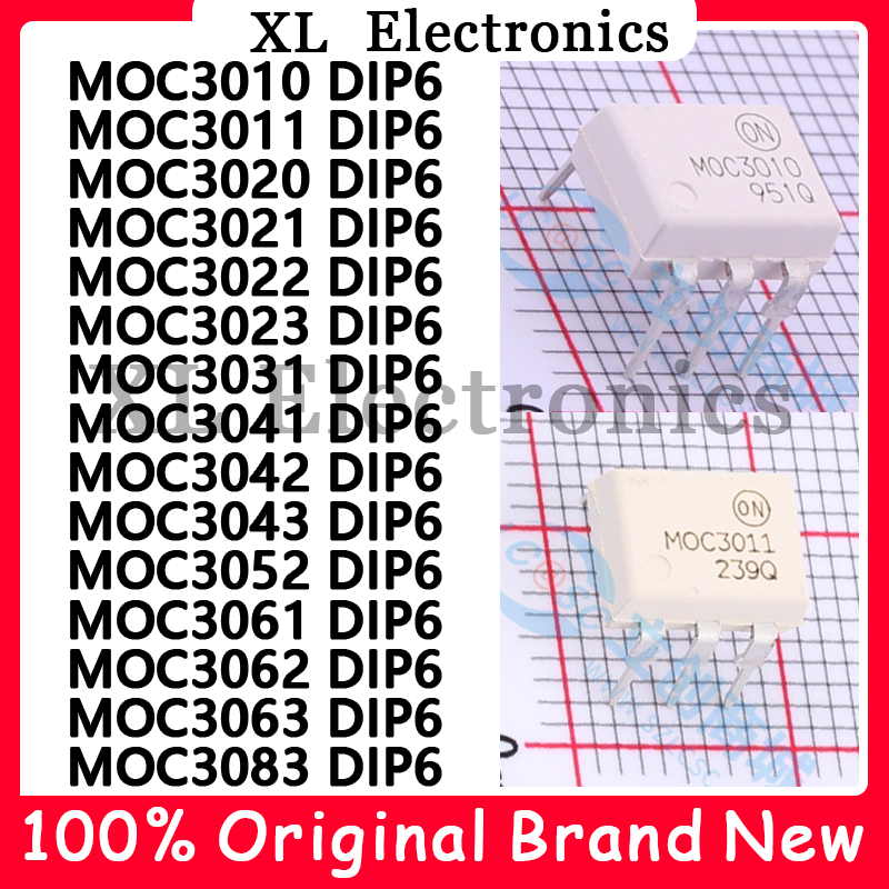 5 unids/lote MOC3010 MOC3011 MOC3020 MOC3021 MOC3022 MOC3023 MOC3031 MOC3041 MOC3042 MOC3043 MOC3052 MOC3061 MOC3062 nuevo Original