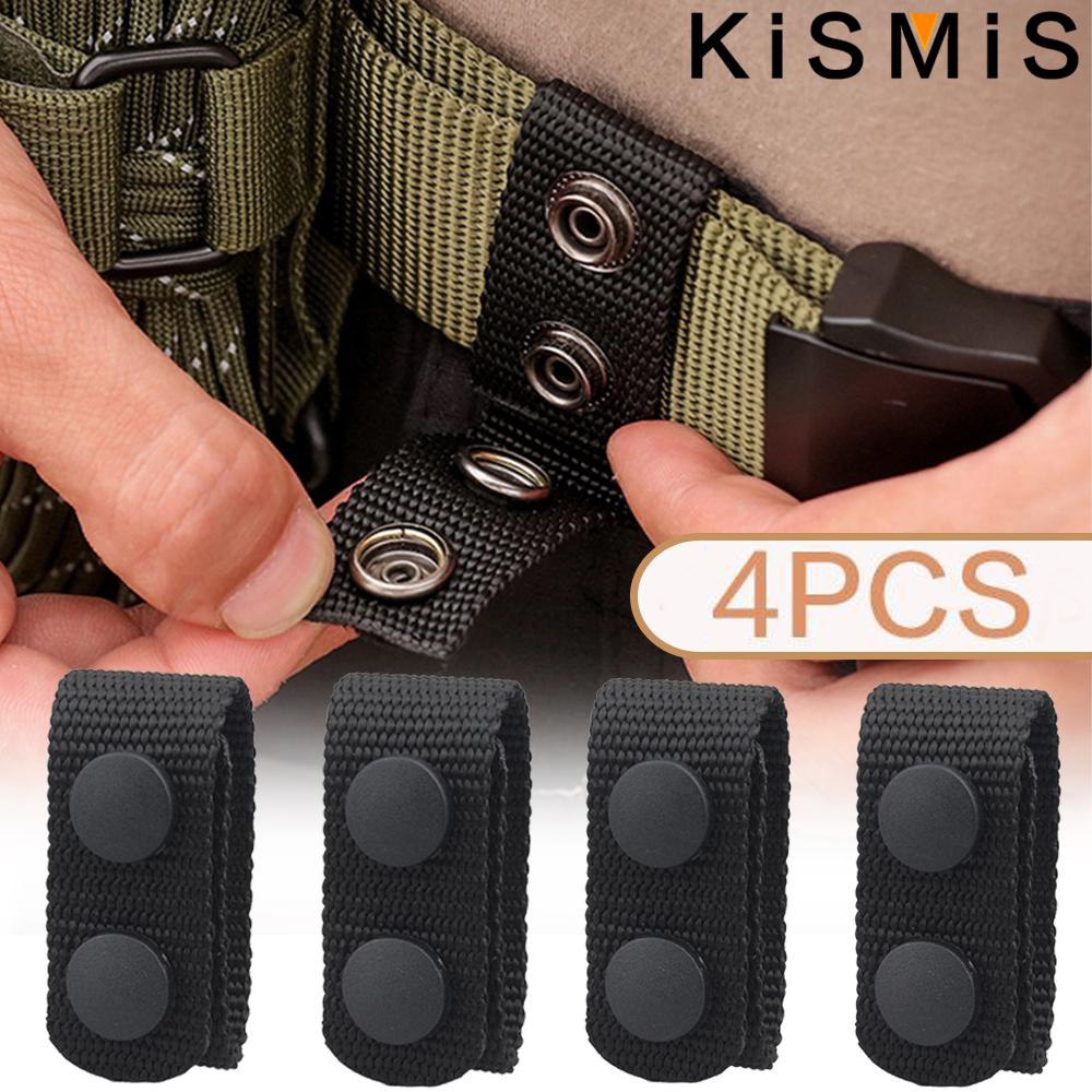 KISMIS 4 pièces ceinture tactique polyvalente boucle en Nylon avec Double boutons-pression large ceinture accessoires pour les Sports de plein air