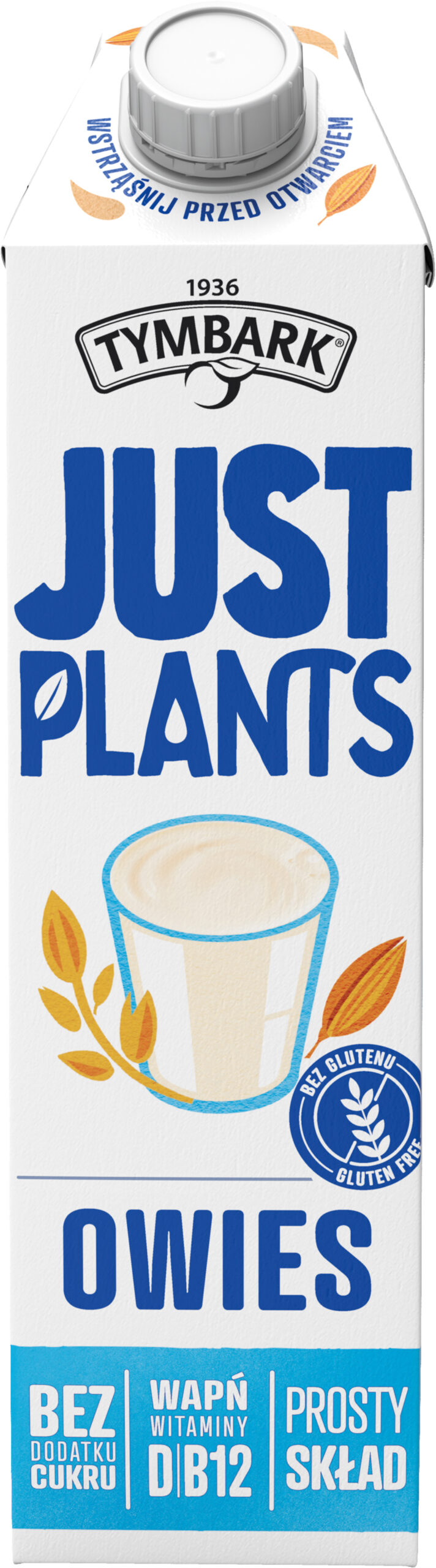 Tymbark Just Plants Napój Roślinny Owsiany Klasyczny 6x1L