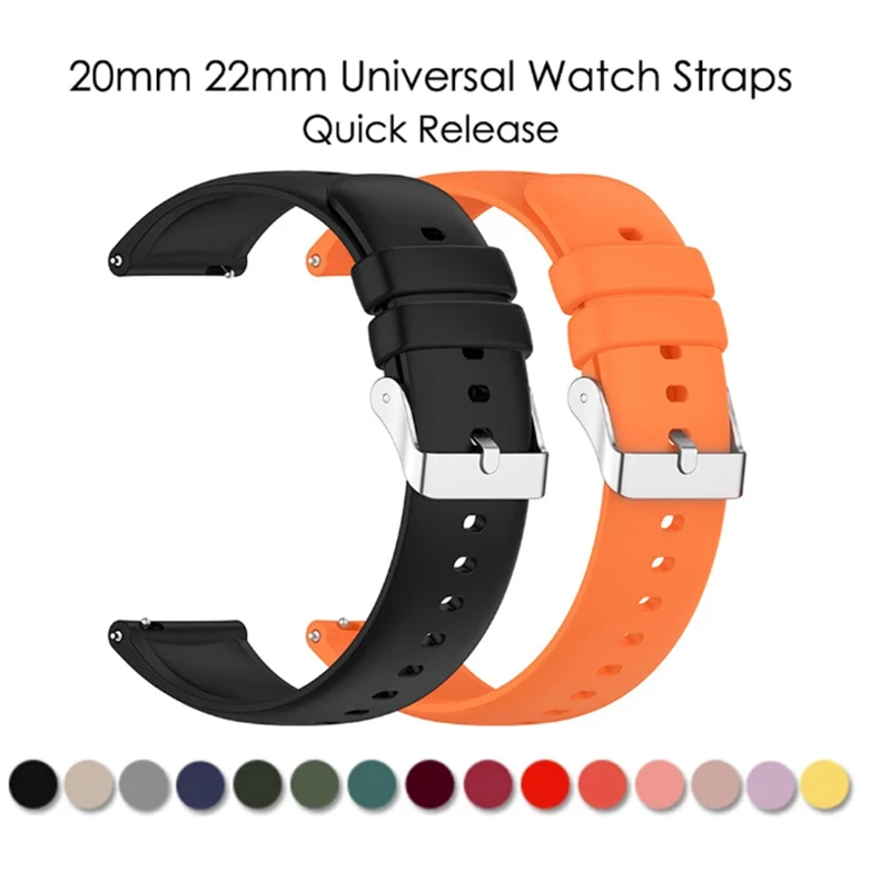Vendita calda 20MM 22MM cinturino in silicone 20/22mm cinturino universale cinturino per orologio P22 Smartwatch e altri orologi 2030