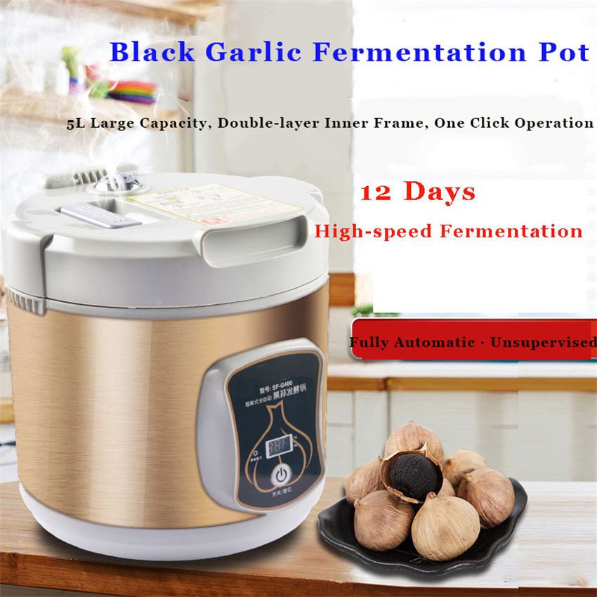 Máquina de fermentación de ajo negro SF-G100, aparatos de zymolysis para cocinar, herramientas de robot de cocina, procesadores de alimentos de 5L, 220V/50hz