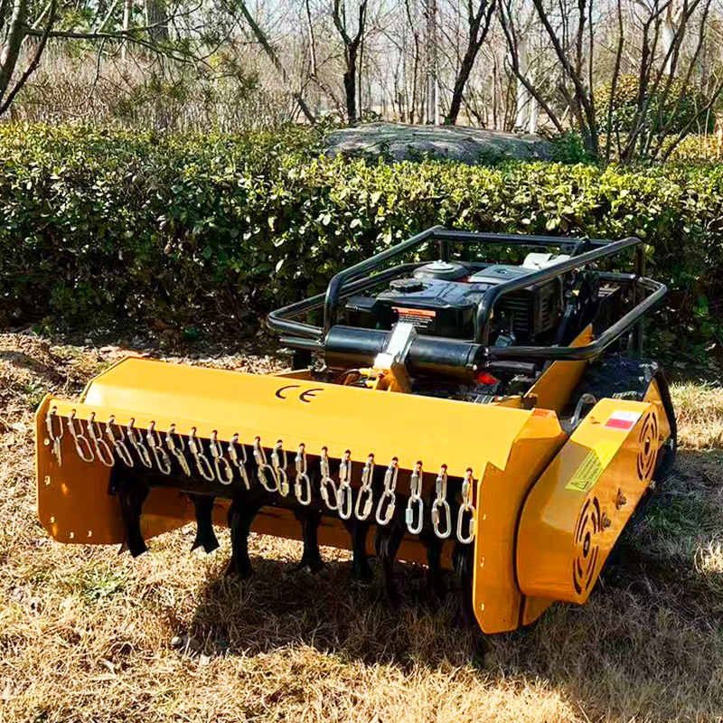 カスタマイズリモコン付き16馬力800/1000mmロボット芝刈り機/草刈機/フレールモア/クローラー式芝刈り機/ガソリン式芝刈り機