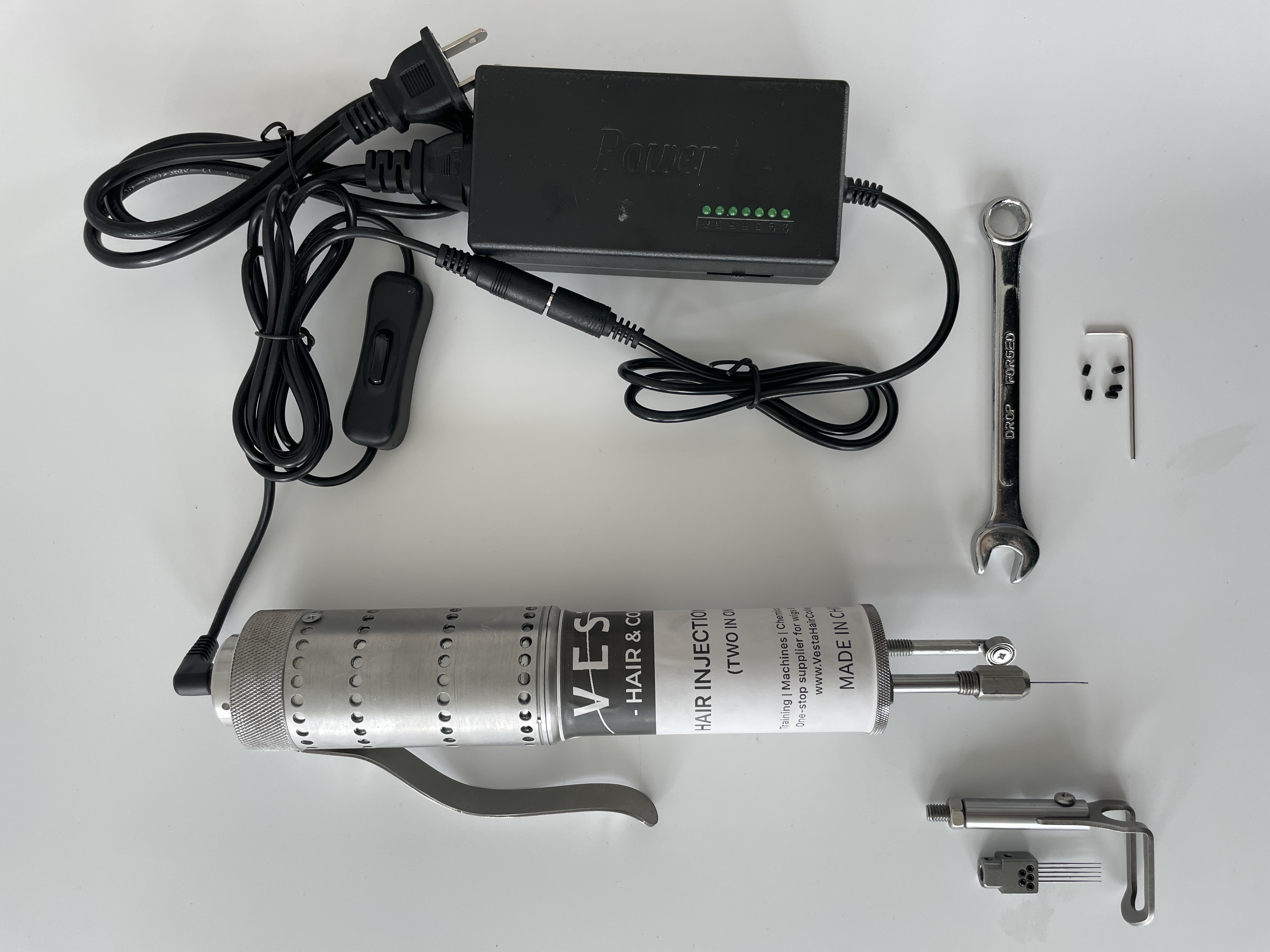 Vesta-máquina de inyección de cabello multifuncional dos en uno, para ventilación, pelucas de encaje, cierre de encaje de Pu, cabeza de entrenamiento, peluquín