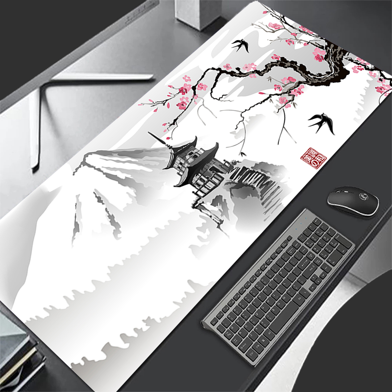 Podkładka pod mysz Gaming Sakura Japanese Cherry Blossom XL Home New HD Podkładka pod mysz XXL Podkładka pod klawiaturę Antypoślizgowy dywan biurowy Podkładka pod mysz do laptopa