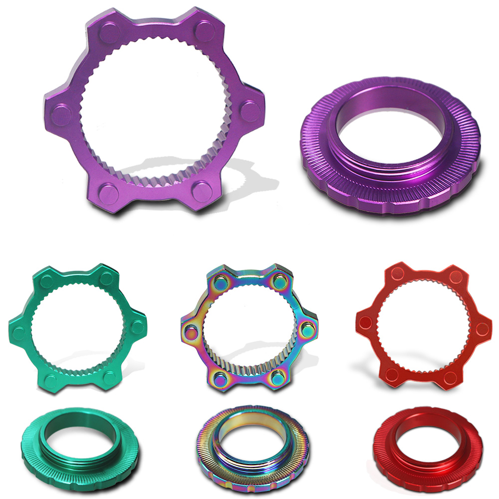 Adapter centralnego zamka roweru MTB na 6 otworów Konwersja centralnego zamka piasty roweru górskiego 6-śrubowy wirnik hamulca tarczowego Akcesoria rowerowe Części