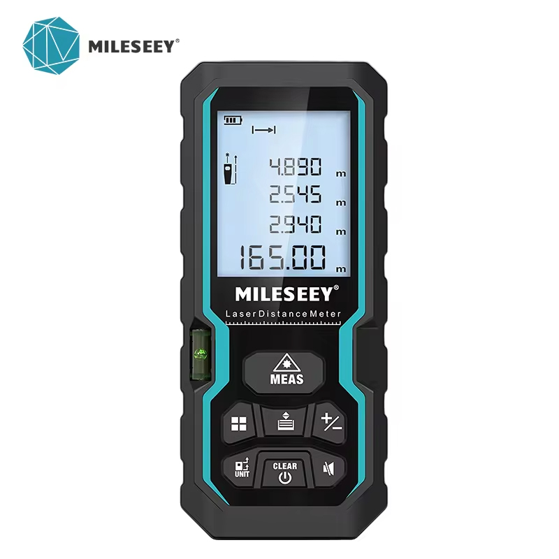 Лазерный дальномер Mileseey S6 40 м/120 м, дальномер с пузырьковым уровнем, ЖК-дисплей с подсветкой, измерительные инструменты для дома