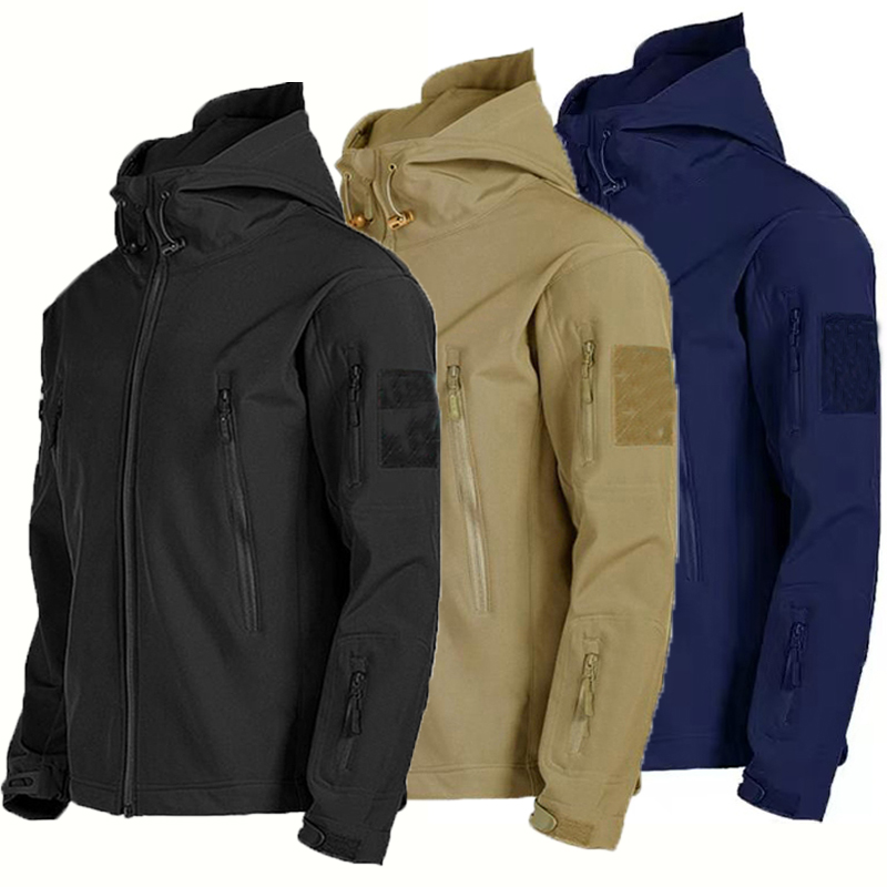 Męskie kurtki cargo jesienno-zimowe z polaru, w stylu sharkskin, do wędrówek, taktyczne, wojskowe, armii, do wspinaczki, trekkingu, codzienne, treningowe, kempingowe.