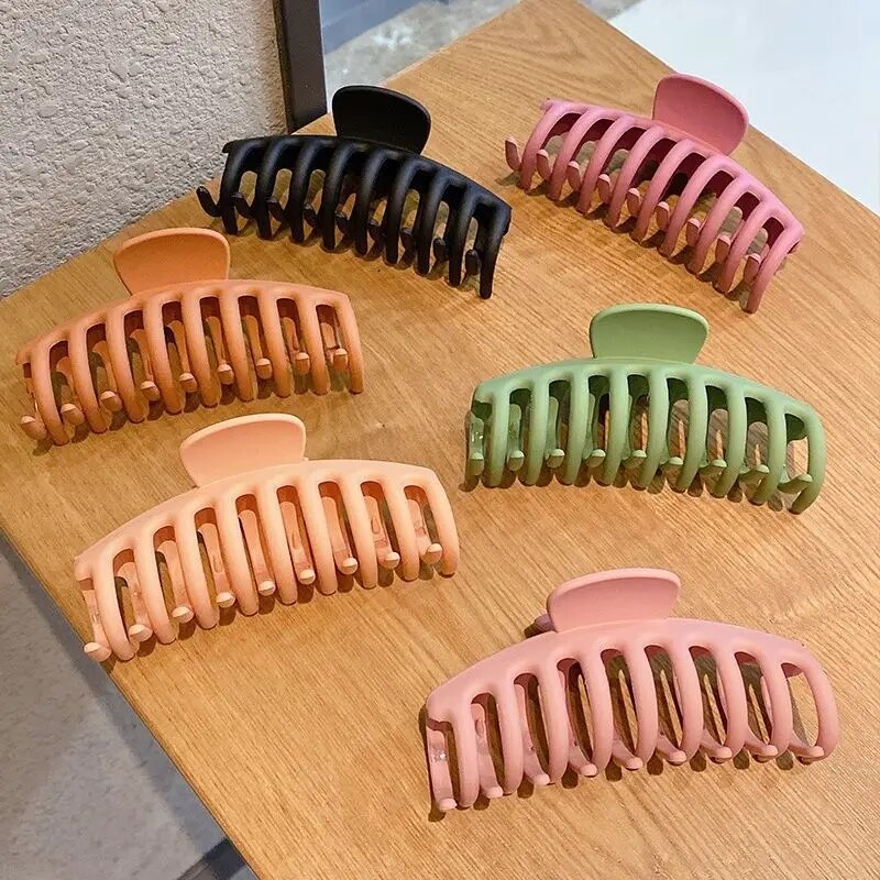 4PCS Hair Claw Clips 4 Inch Nonslip Large Crab Hairpins para Mulheres Thin Hair Acessórios Barrette Girls Gifts para Mulheres
