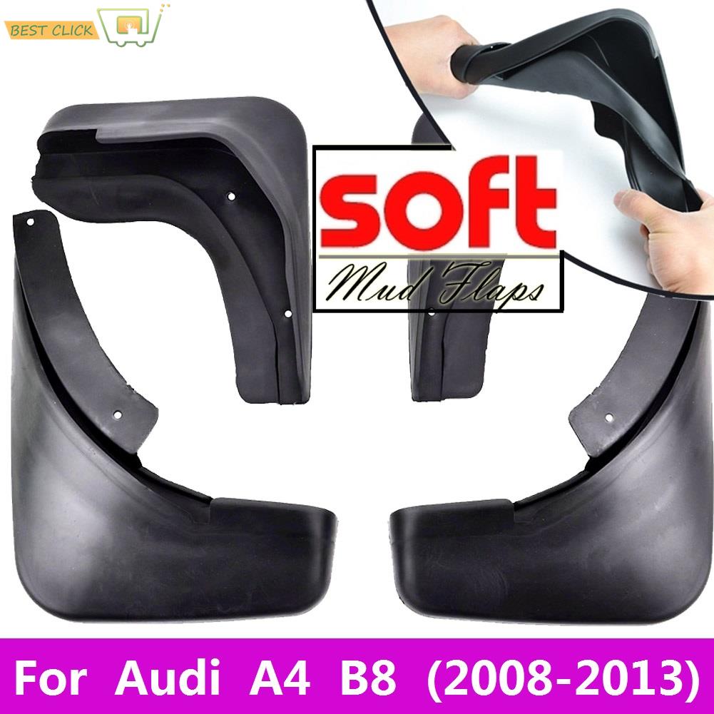 Set geformte Auto-Schmutzfänger für Audi A4 B8 2008 2009 2010 2011 2012 2013, Spritzschutz, Schmutzfänger, Kotflügel, Kotflügel-Styling