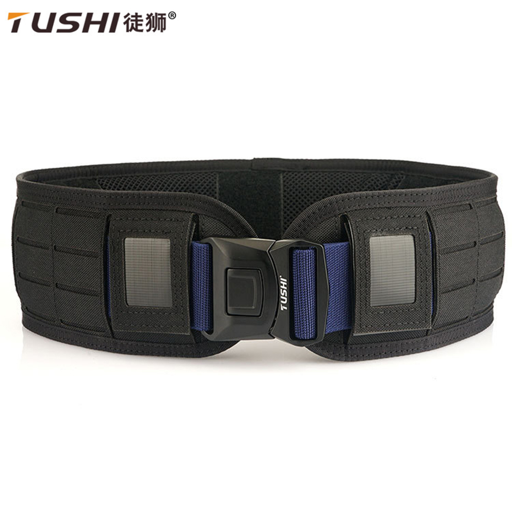 Tushi Tactische Gewatteerde Riem Airsoft Molle Airsoft Riemen Cs Combat Duty Paintball Taille Riem Oorlog Spel Jacht Accessoires