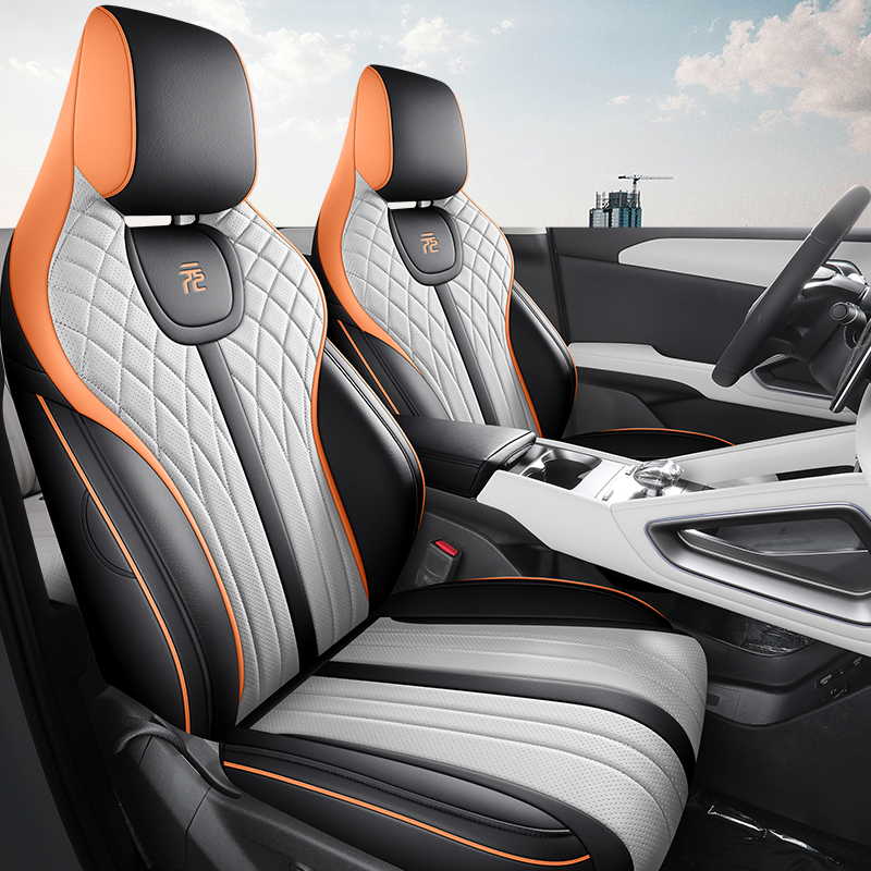 Чехлы для автомобильных сидений, изготовленные на заказ для BYD Yuan UP ATTO 2 2024 года, полный комплект (передние и задние), из искусственной кожи.
