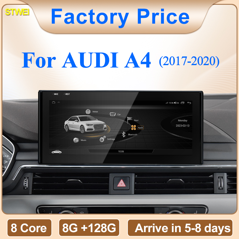 STWEI Fabriek Prijs 10.25 "Android13 AUTO Carplay Voor 2017 AUDI A4 A5 S5 B9 Auto Video Spelers GPS navigatie Centrale Multimedia