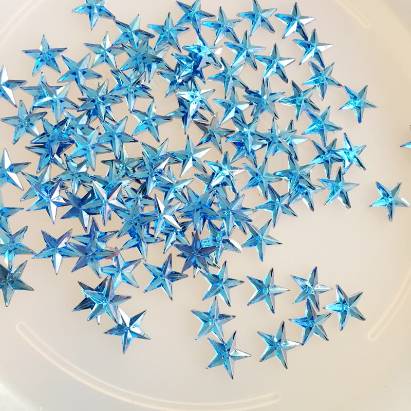 400pcs 10mm Crystal Star Shape Decoration Rhinestone Stickers Flatback Stones Applique Non Hotfix Strass For Clothes