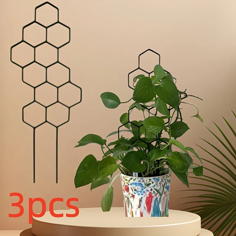 3Pcs Plant Support Frame Climbing Rack Suitable for Plant Shaping/Designing/Fixing Garden Decor Outdoor Planters Indoor Planters