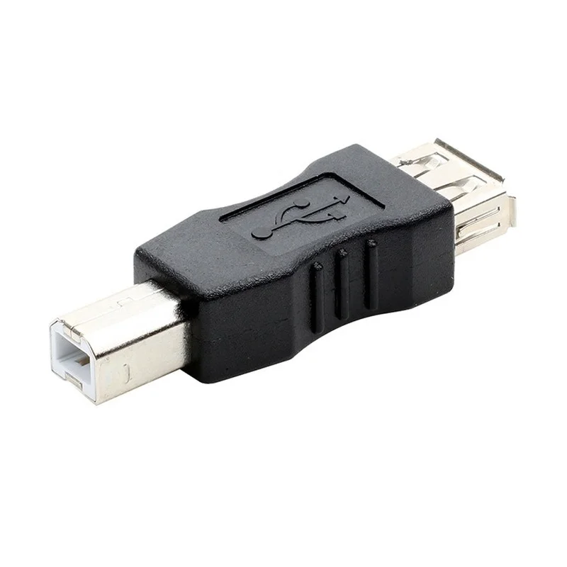 USB 2,0 de alta velocidad tipo A hembra a tipo B macho adaptador de escáner de impresora USB conector convertidor acoplador de sincronización de datos