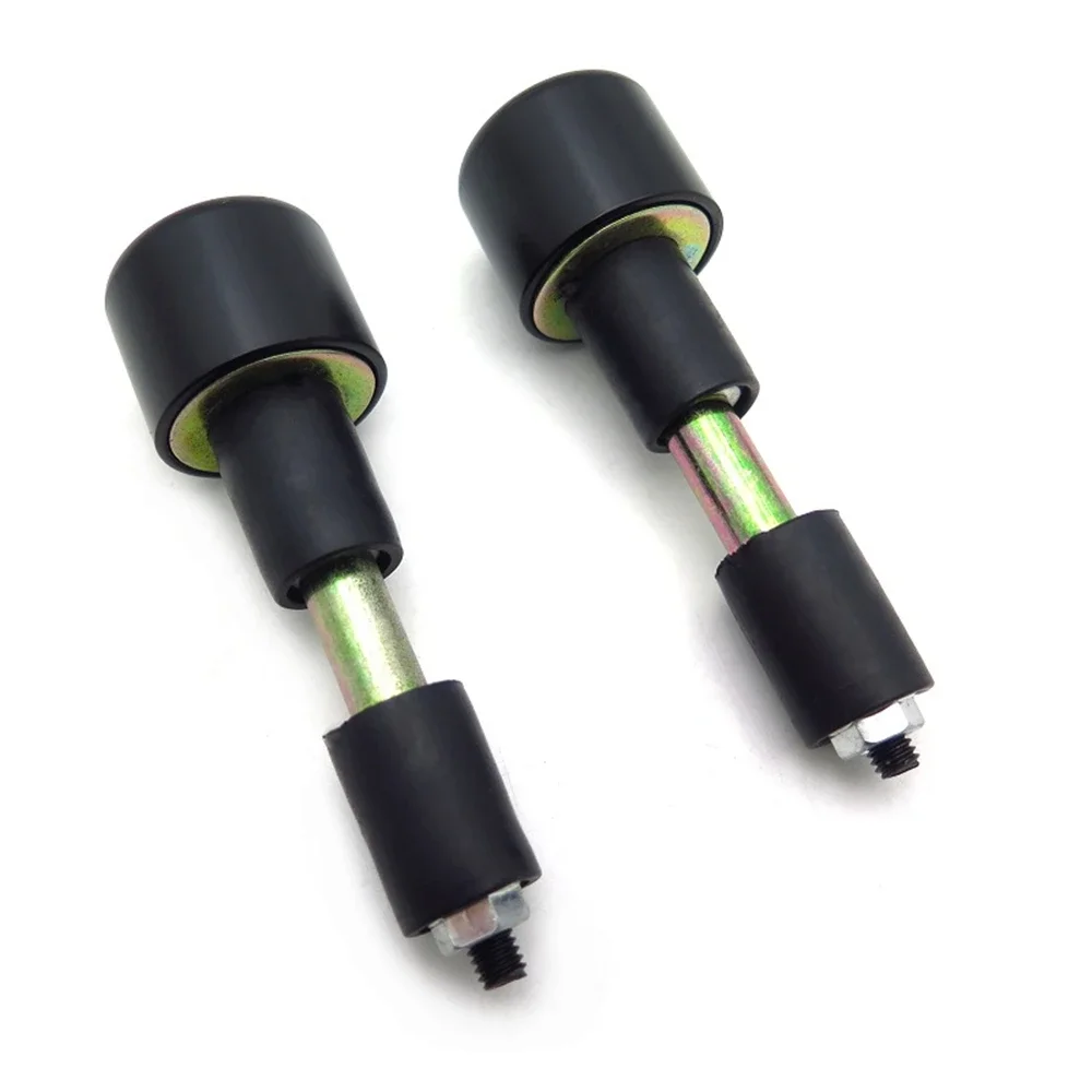 2 buah 7/8 "22mm CNC setang sepeda motor ujung steker ujung tutup anti-getaran bagian sepeda motor hitam