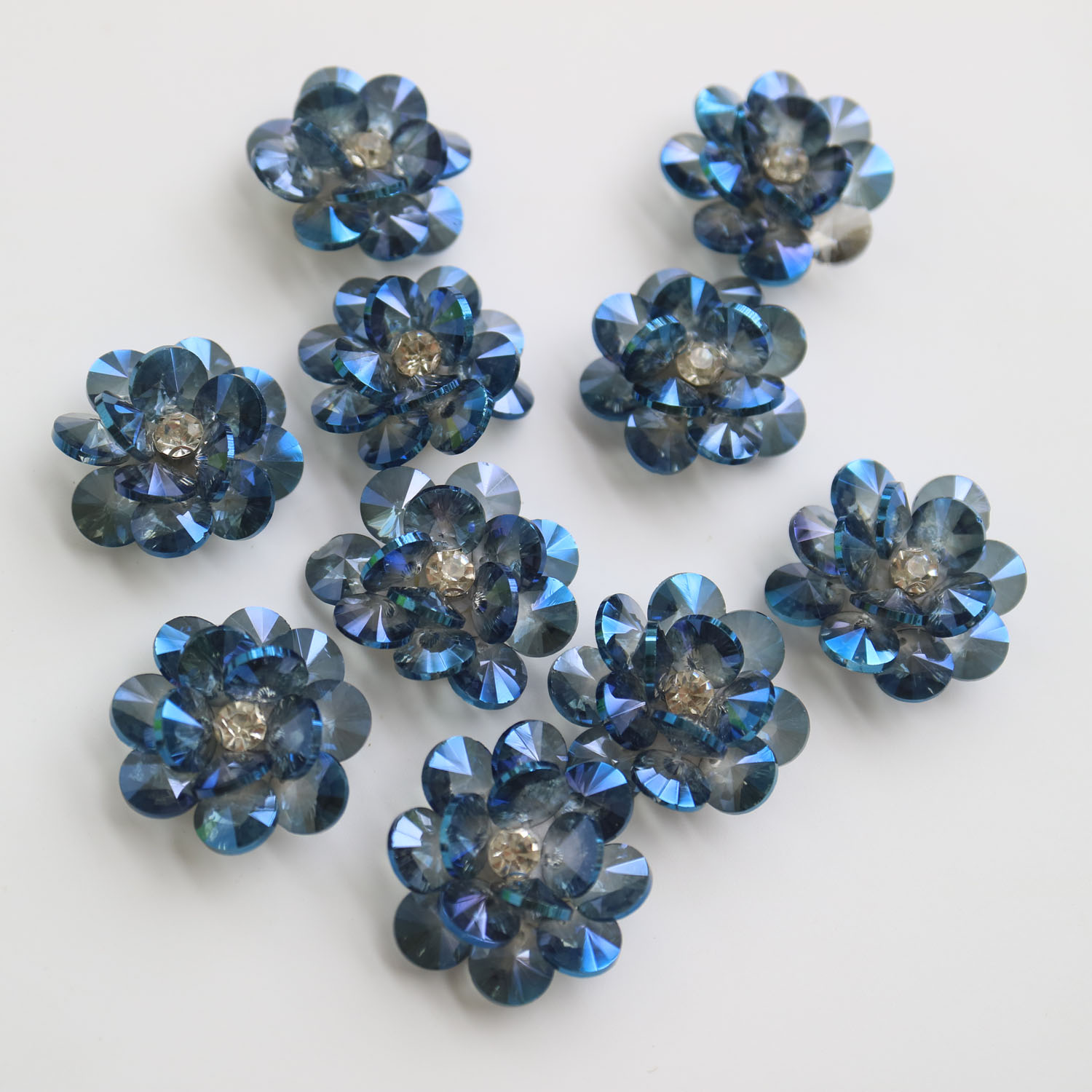 10 pc/lot patchs de perles de cristal pour vêtements coudre sur patch fleur parches décoratifs bordados para ropa appliques de broderie