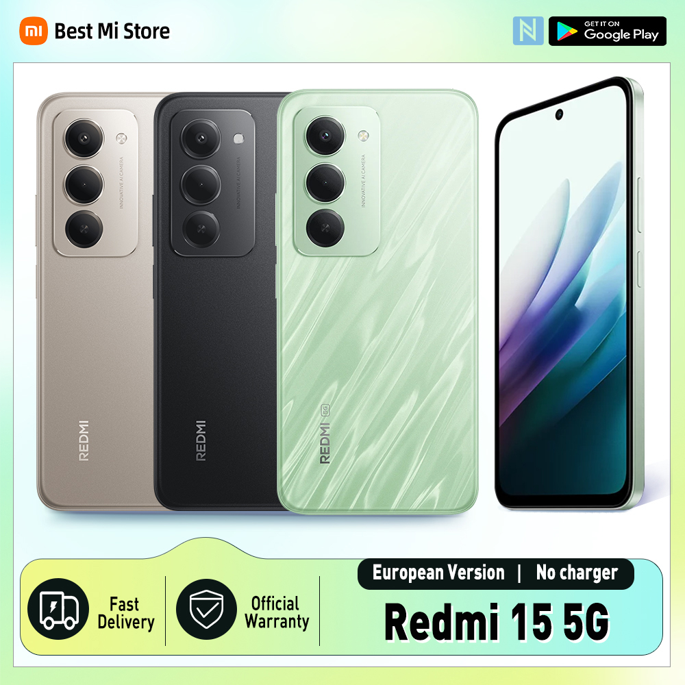 【Marca+】Redmi 15 Versión Global Smartphone 6,9" 50MP 7000mAh batería 33W carga rápida IP64 Snapdragon ® 685 Plataforma móvil