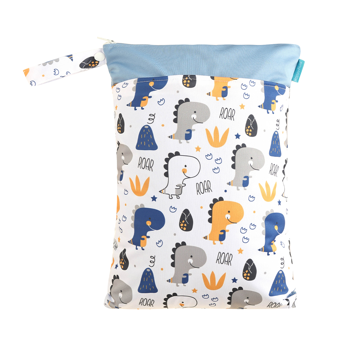 HappyFlute Impresso 30*40CM Wetbag 2 bolsos com alça reutilizável à prova d'água estampas de desenhos animados Saco de fraldas seco e molhado