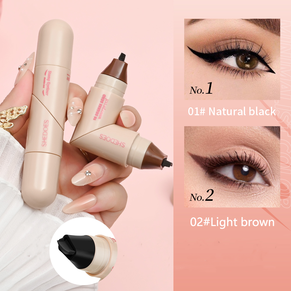 1PC eyeliner pen waterdicht, sneldrogend, duurzaam, glad en gemakkelijk te kleuren, creëren natuurlijke oogmake-up