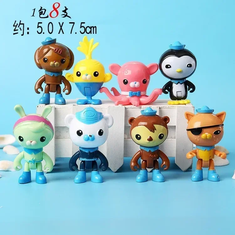 De Octonauts Speelgoedset Kinderspeelgoed Barnacles Kwazii Peso Pinguïn Shellington Dashi Inkling Anime Action Figure Kinderspeelgoed