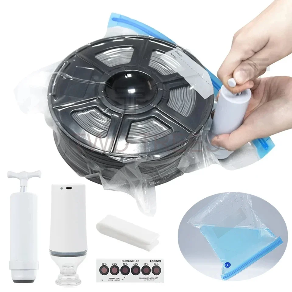 Bolsa de vacío con impresión 3D, secador de filamentos PLA ABS TPU PETG, bolsa de almacenamiento de filamentos, accesorios de impresión 3D resistentes a la humedad