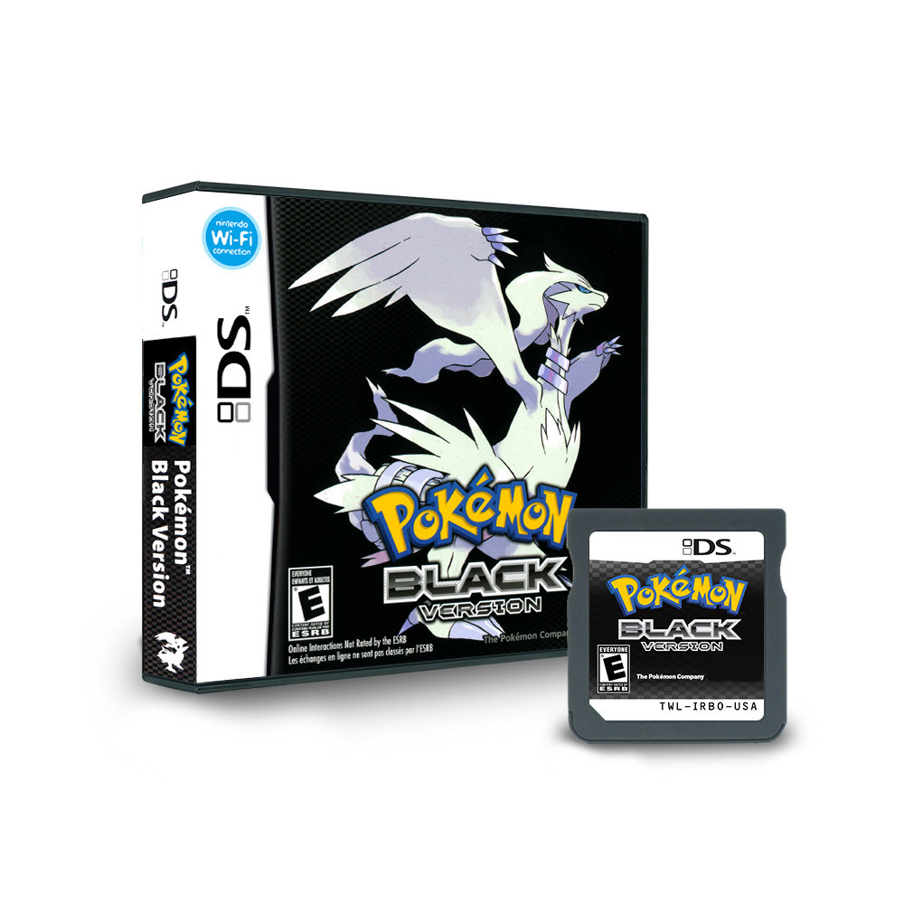 Kartu Pokemon Black and White 1 2 Gabungan dari Amerika Serikat, Kartu Gabungan dengan Kotak Kaset DS, Kartu Permainan Pokemon untuk ds nds 3ds Tanpa Instruksi