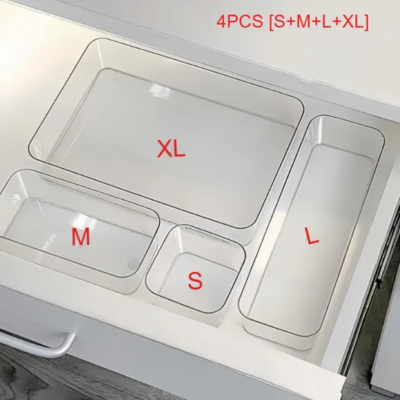 Cosmetic and Stationery Storage Box, Suitable for Makeup,Office Supplies, Home Storage, Desk & Drawer Organizer for Home Storage