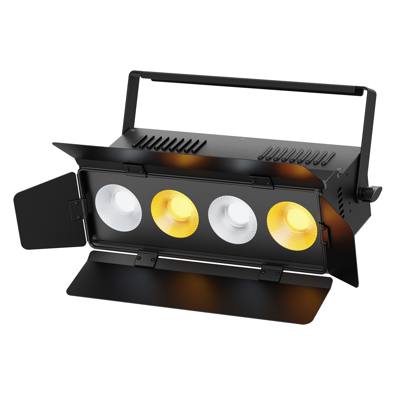 U'King-Lumière LED COB 2 en 1 avec Portes de Grange, Lumière de Scène Blanche Chaude et Froide RGBW, DMXorgDJ, pour ix, Interdiction, 200W