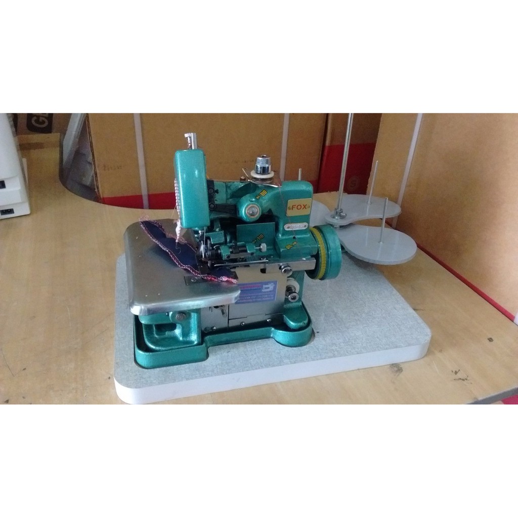 Kunci Overlock Semi Industri + Alas Kayu + Roti Panggang