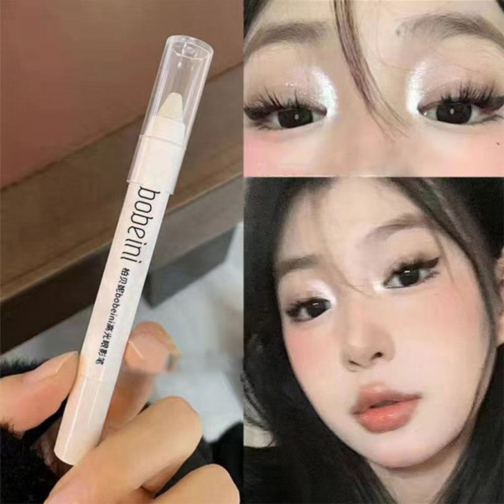 Oogmake-up markeerstift, onderovens bleekpotlood, dual-end oogschaduwstick, veegvaste oogmake-up