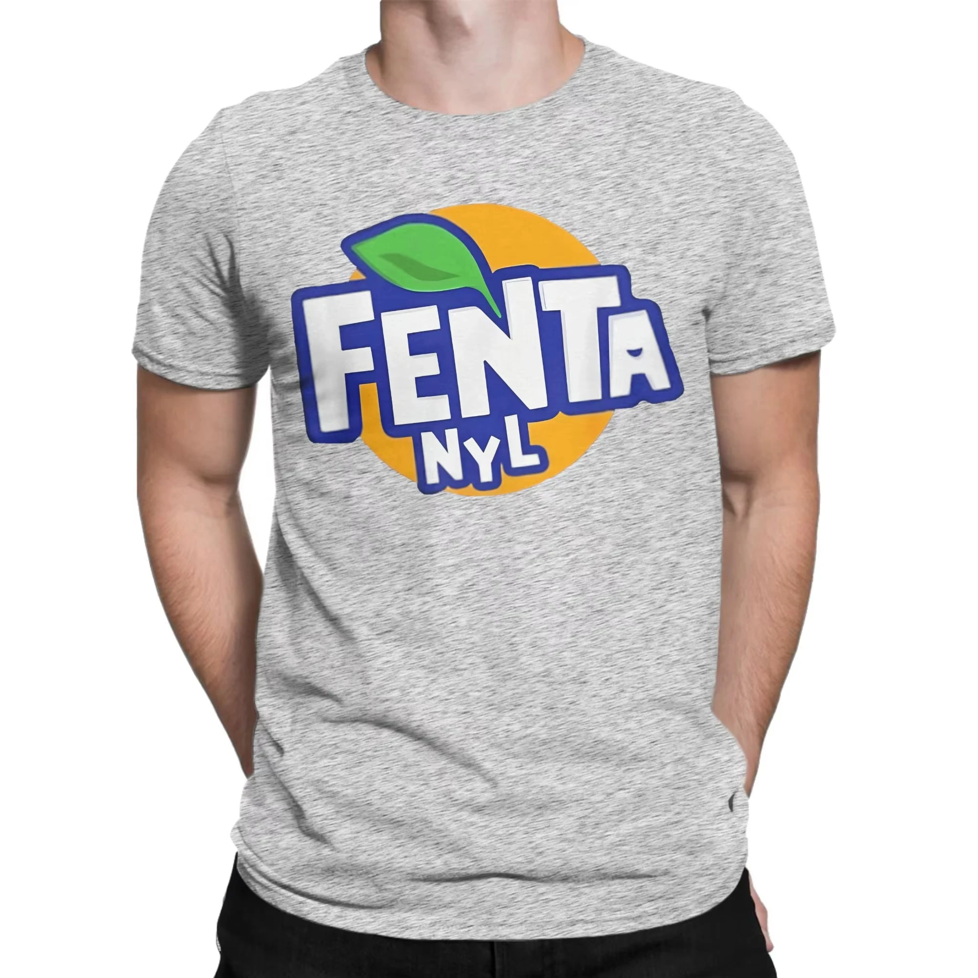 Camiseta F-Fenta NYL para Homens e Mulheres, Camiseta Novelty de Manga Curta com Gola Redonda, Roupas com Estampa Gráfica