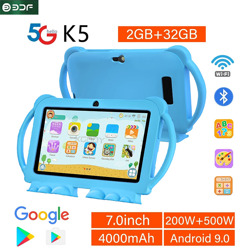 เด็ก Android 7 นิ้วแท็บเล็ตพีซี 2GB/32GB ROM Quad Core Wi-Fi การศึกษาเด็กเล่นเกมราคาถูกแท็บเล็ตการศึกษา