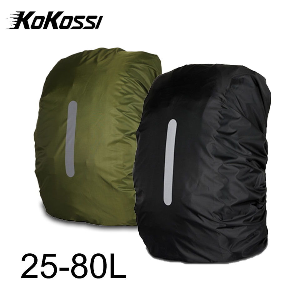 KoKossi 1 szt. 25-80L plecak osłona przeciwdeszczowa Outdoor kolarstwo sportowe plecak turystyczny alpinizm Camping osłona przeciwpyłowa kobieta mężczyźni