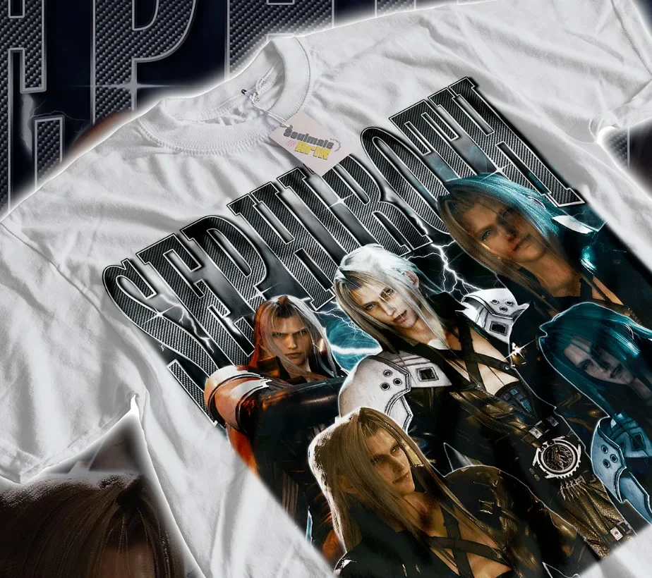 Sephiroth-T-shirt FF7, Final Nette 7