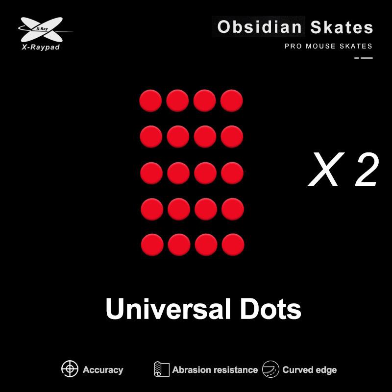 X-raypad Obsidian Control DIY Универсальные точечные коньки для мыши 0,8 мм PTFE точки для ткани и стекла коврик для мыши