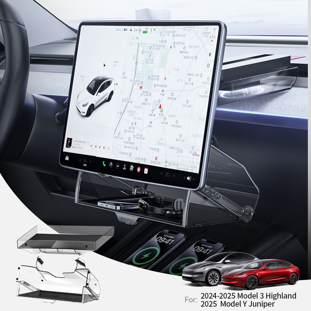 YZ Do Tesla Highland Model 3 Y YL Juniper Magnetyczna Taca Pod Ekran Ukryty Schowek Magnetyczny Ukryty Schowek Pod Ekran