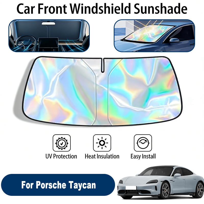 Parasol para Parabrisas de Coche, Protector Solar Reflectante UV para Porsche Taycan Y1A 2019-2026
