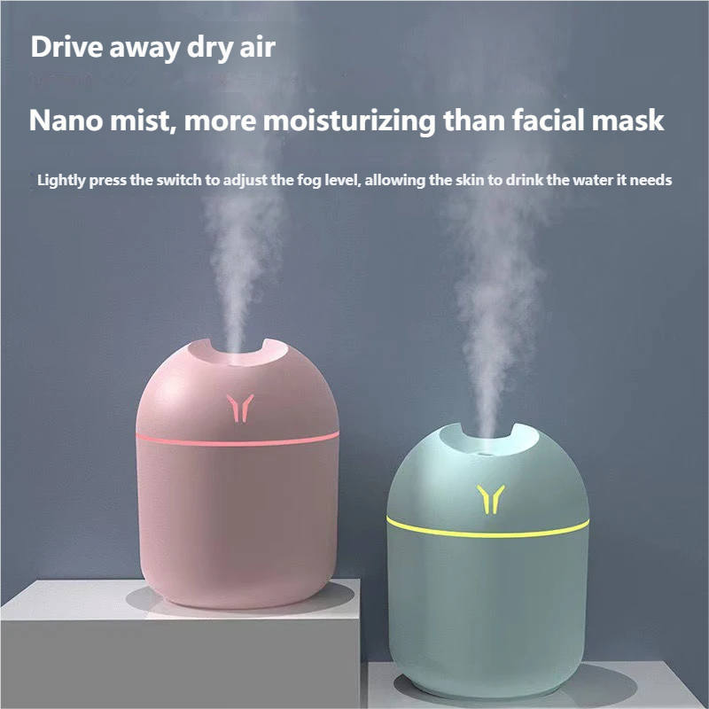 ミニ大型ミスト量USB空気加湿器家庭用小型デスクトップインテリジェントカー新型アロマセラピーマシン