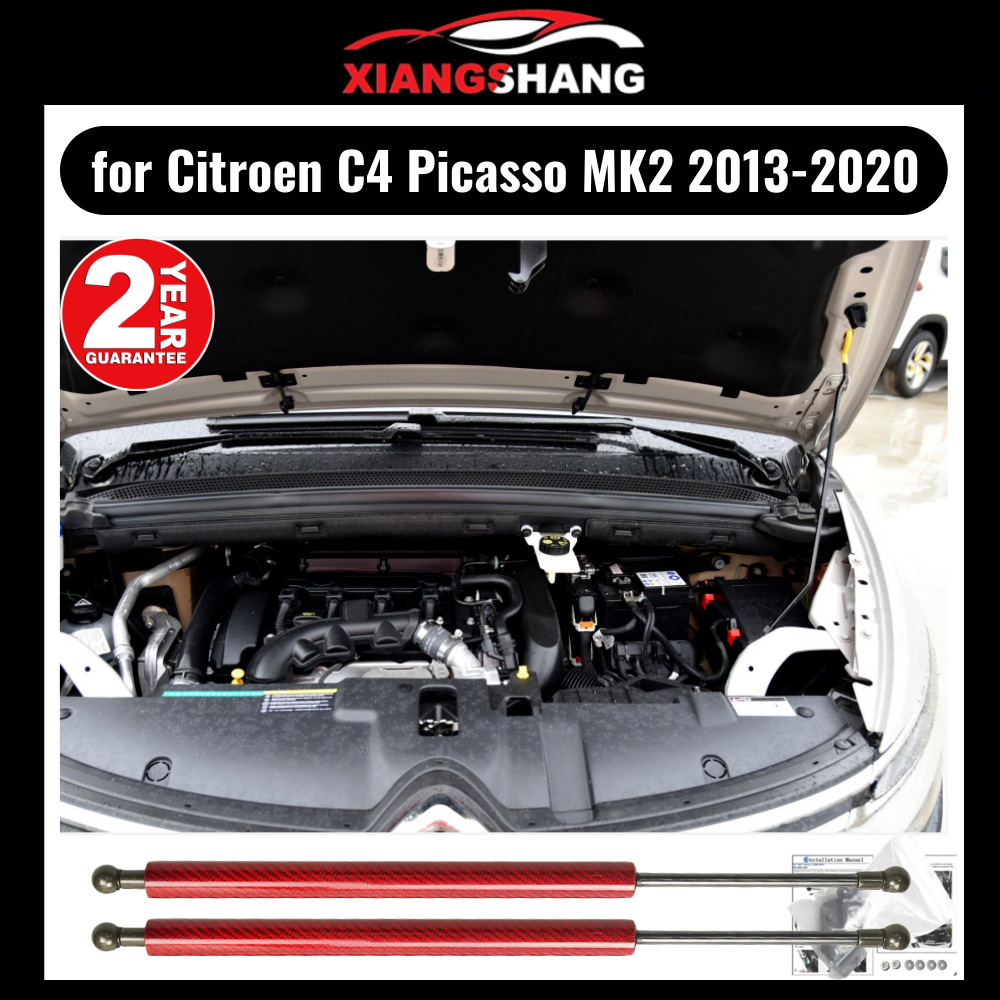 Capó delantero para Citroën C4 Picasso MK2 2013-2020, puntales de Gas modificados, soporte de elevación, amortiguador, accesorios