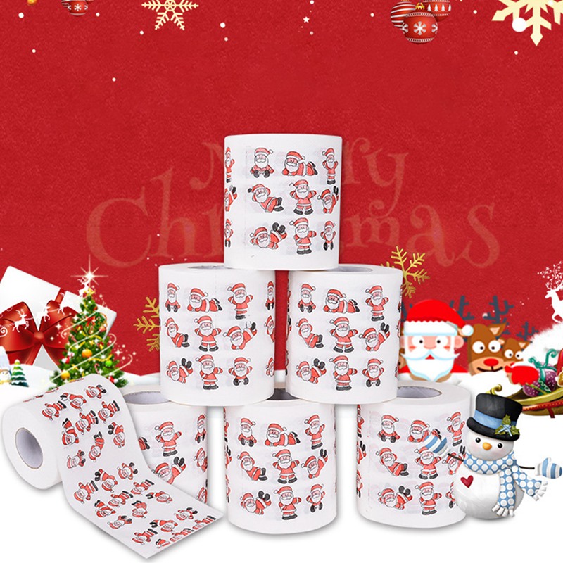 Weihnachten Weihnachtsmann Bad Toilettenpapier Frohe Weihnachten Dekor für Zuhause 2023, Weihnachtsdekoration, Navidad Natal 2024, Neujahrsgeschenk