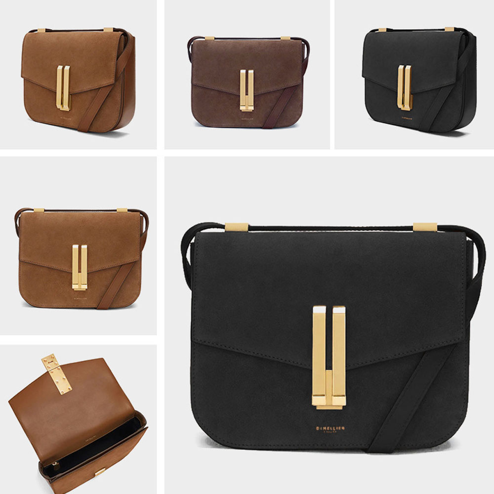 Modna skórzana torba crossbody w stylu Vancouver, minimalistyczna torebka na ramię z klapką w kolorze burgundowym, elegancka, codzienna torebka do pracy.