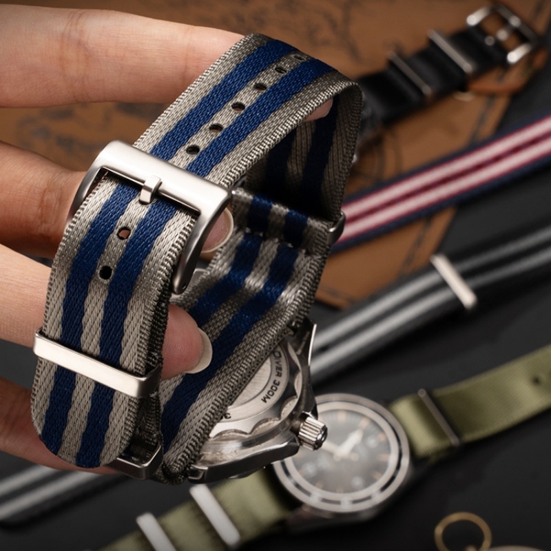 Hoge kwaliteit nylon horlogeband Universele nato 20mm 22mm horlogeband Leger Sport Polsband voor OMEGA Rolex Tudor Hamilton SEIKO