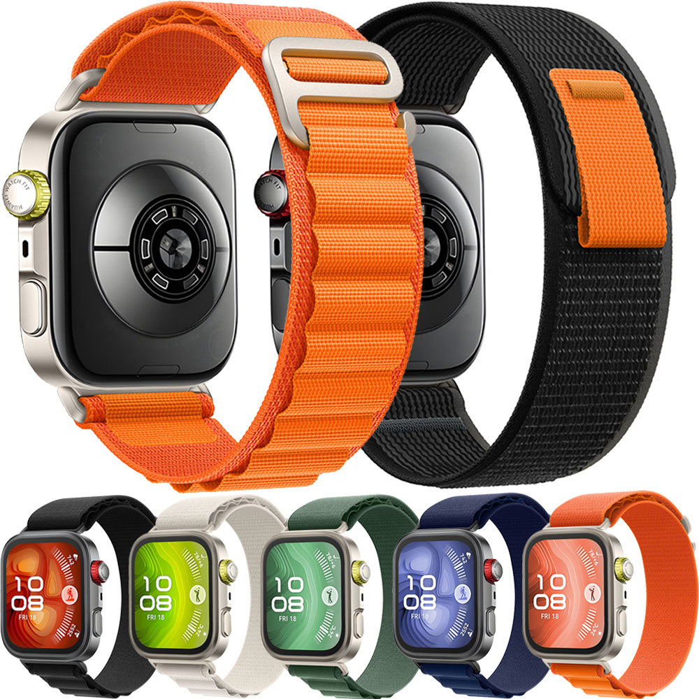 Official Alpine Loop Nylon Strap For Huawei Watch Fit 5/4/4 Pro Sports Trail Bracelet Watchband For Huawei Watch Fit 5/4/3 Blt