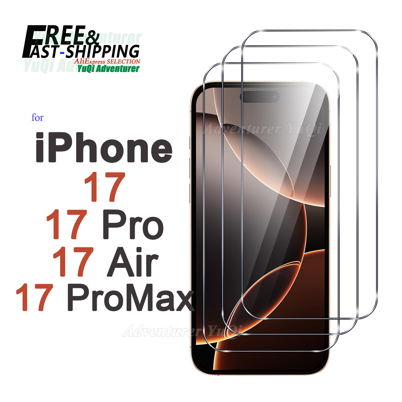 Pellicola Protettiva per iPhone 17e 17 Pro MAX Air in Vetro Temperato NON Full Cover HD Cristallo 9H Anti-Graffio Compatibile con Cover