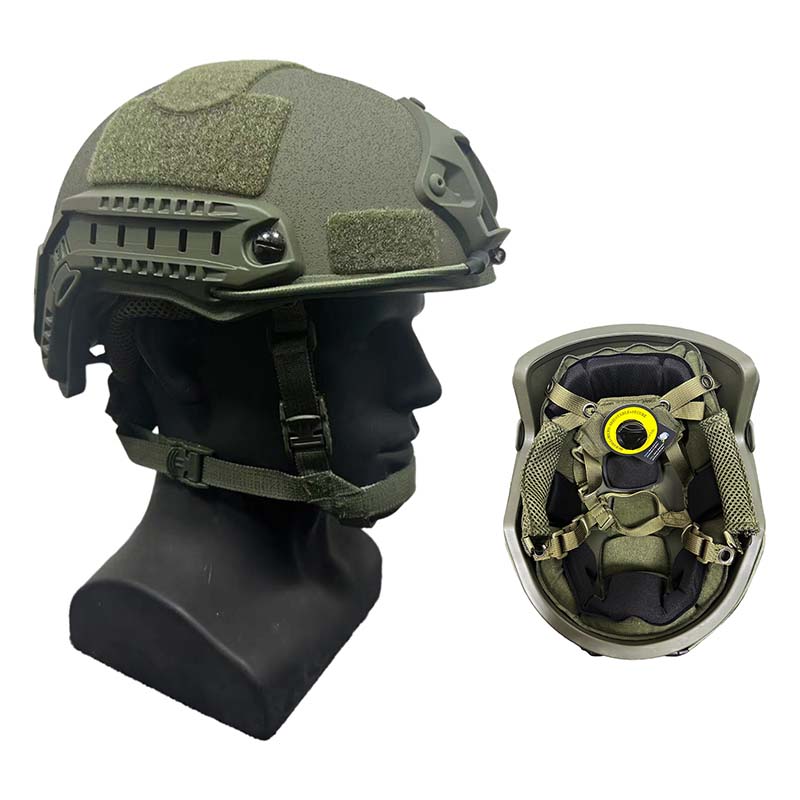 Casco Táctico de Kevlar ACH de Corte Alto, Casco Balístico de Alta Calidad NIJ IIIA FAST con Sistema de Suspensión Wendy, Casco de Seguridad