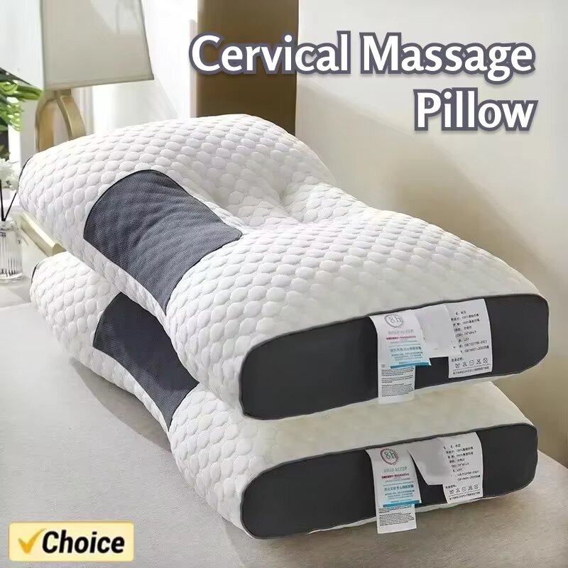 2024 NEWHoneycomb massagem travesseiro para proteger a vértebra cervical para ajudar a dormir em casa travesseiro núcleo antibacteriano e anti-ácaro