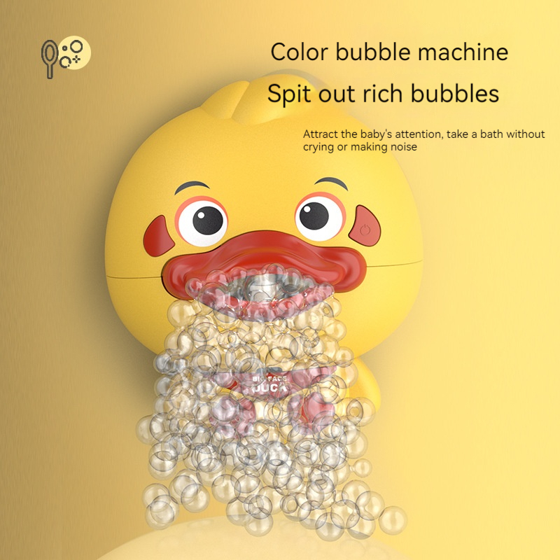 ของเล่นอาบน้ําเด็ก Bubble Machine เป็ดปูกบเพลงเด็กของเล่นอ่างอาบน้ําอัตโนมัติ Bubble Maker เด็กห้องน้ําของเล่นเด็ก