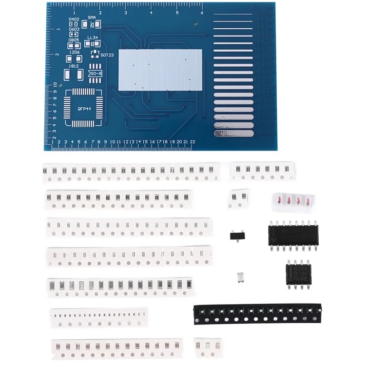 DIY Kit Electronic PCB Board Module Set Rotating LED SMD NE555 Welding Practice Board Fanny Skills Training